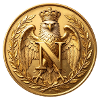 Napoleon Goldadler-Abzeichen in Gold mit N