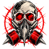 Red Skull Gasmasken-Illustration