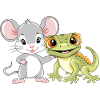 Little_mouse_and_gecko_are_best_friends