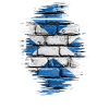 Saltire Brick Graffiti
