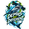 Tiefseehai Neon Glitch