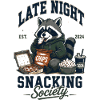Late Night Snacking Society Waschbär