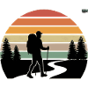Sonnenuntergang Wanderer Pfad