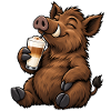 Wildschwein mit Latte Macchiato