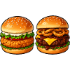 Burger Duett Käse & Knusper