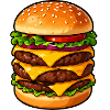 Dreifacher Cheeseburger Kraft