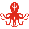 Roter Oktopus