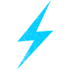 Neonblitz Blau Lightning Motiv