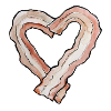 Aquarellband Herz