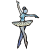 Azure Balletttänzer Silhouette