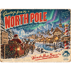 Grüße vom Nordpol Retro-Postkarte