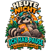 Waschbär Pause