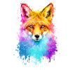 Fuchs Aquarell Illustration