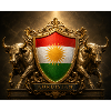 Kurdistan-Schildemblem mit Stieren