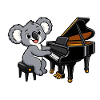 Koala am Klavier