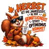 Herbstkuschel mit Kaffee-Eichhörnchen