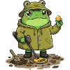  Sondengänger Sondler sondeln DETECTOR-Frog