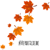 Herbstliche Laubspirale