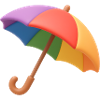 Regenbogen Schirm Muster