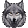 Wolf Kopfporträt