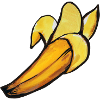 Sonnenbeschienene Bananen-Aquarellschale