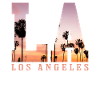 Los Angeles Sunset Palms 