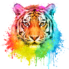 Tiger Aquarell Illustration