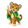 Jungle Leopardenkind mit Blattkrone