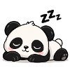 Schlafender Panda Traumzeit