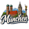 München Dom & Rathaus Sticker