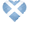 Schottischer Saltire-Herzbürste
