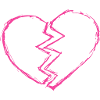 Zerbrochenes Herz Neon