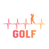 Golf herzschlag golfer golfspieler