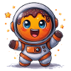 Astronauten-Donut im All