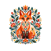 Fuchsliebhaber, ästhetische, botanische Waldtierkunst, Kunst