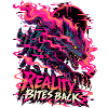 Neon Drache Flammensturm