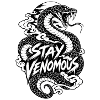 Stay Venomous Schlange Motiv