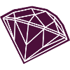 Geometrischer Diamant in Lila