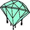 Geometrischer Mint-Diamant