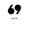 69 km/h