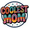 Coolest Mom Retro Badge