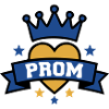 Prom Herz Krone Abzeichen