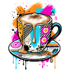 Kaffee Pop Art Becher