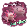 No thoughts just vibes Axolotl
