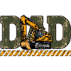 Bagger-Dad-Shirt, Bau-Dad-T-Shirt