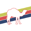 Kamel Silhouette Retro Style