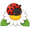 Ladybug Daisy Friend – Marienkäfer Gänseblümchen