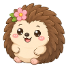 Hedgehog Flower Friend – Igel mit Blume