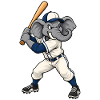 Elefant beim Baseball