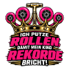 Ich putze Rollen Skater Eltern